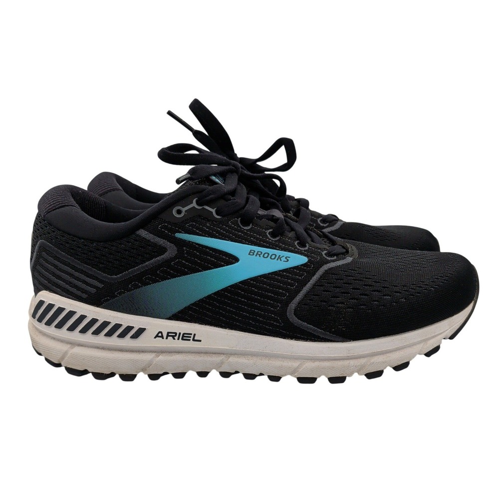 Brooks Ariel 20 Women Running Shoes Black Blue 1203151D064 Size 10 Wide D